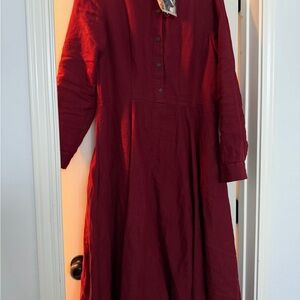 New never worn before sondeflor frida dress burgundy